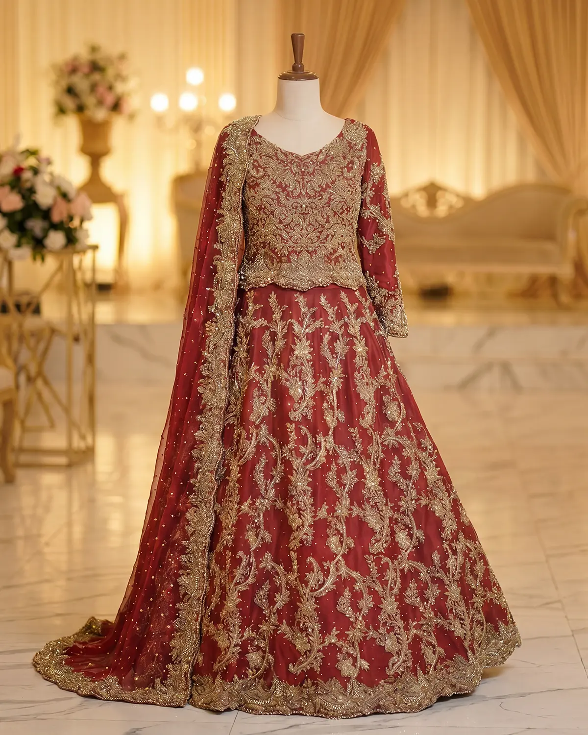 Cooper Noor Rich Work Classic Bridal Lehenga