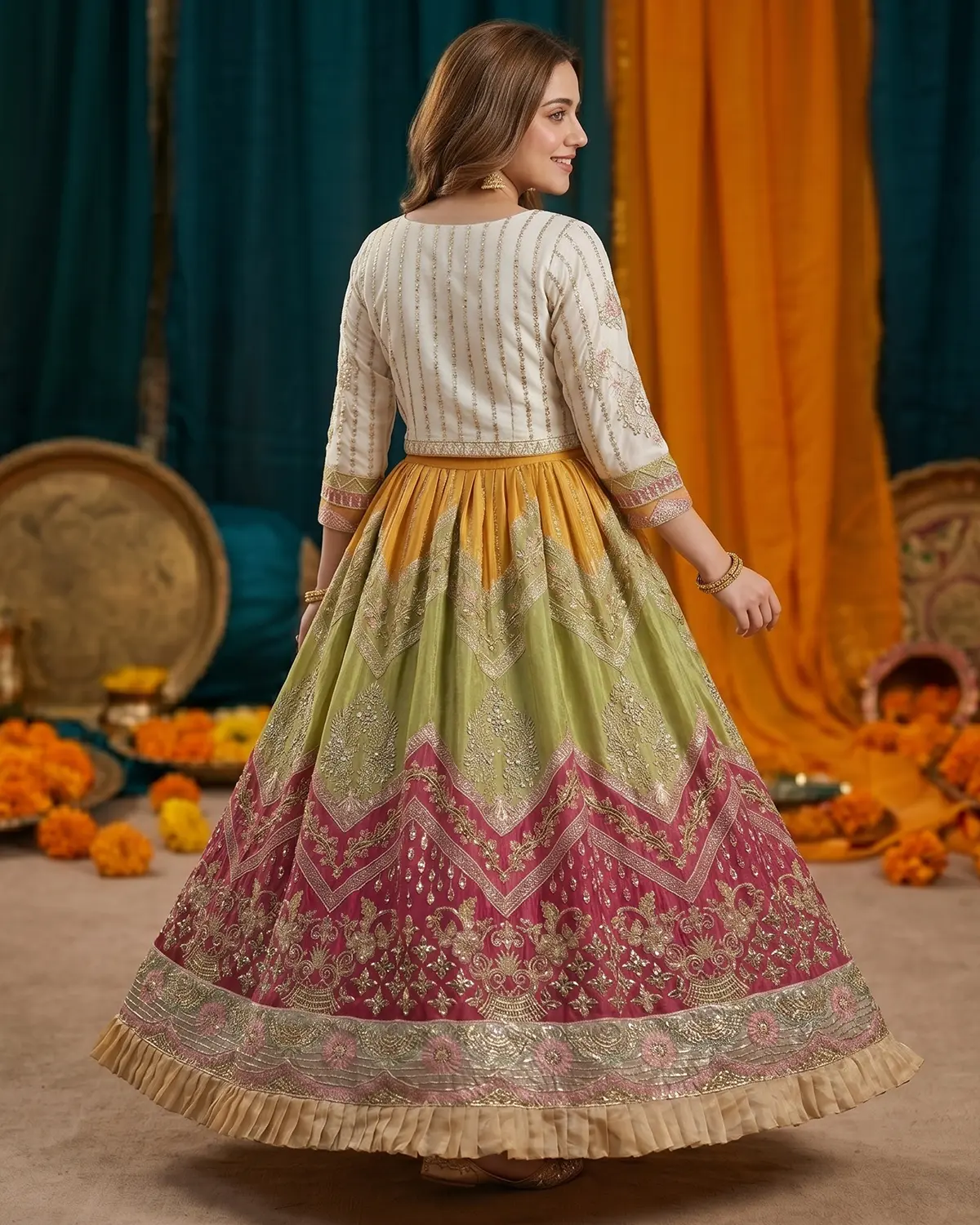 7trungi Formal Lehenga Choli - Image 3