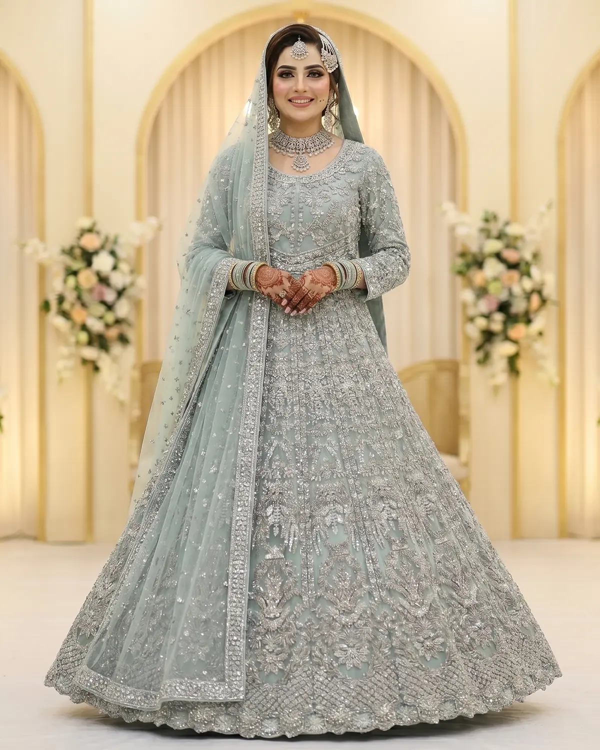 Aqua Blue Ciara Bridal Maxi - Image 2