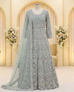 Aqua Blue Ciara Bridal Maxi