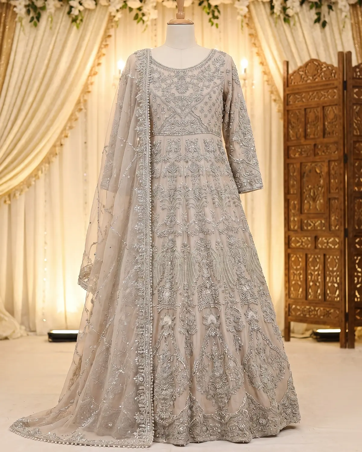 Beige Sona Bridal Maxi