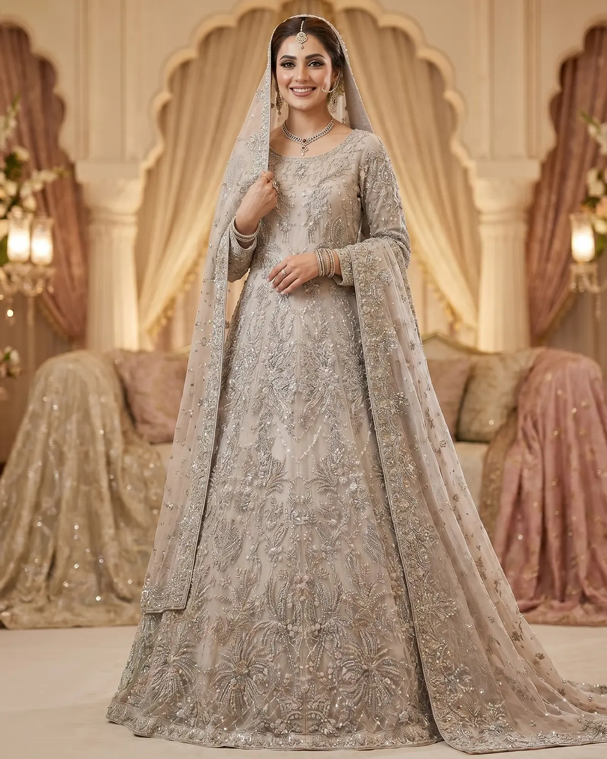 Beige Zoya Bridal Maxi - Image 2