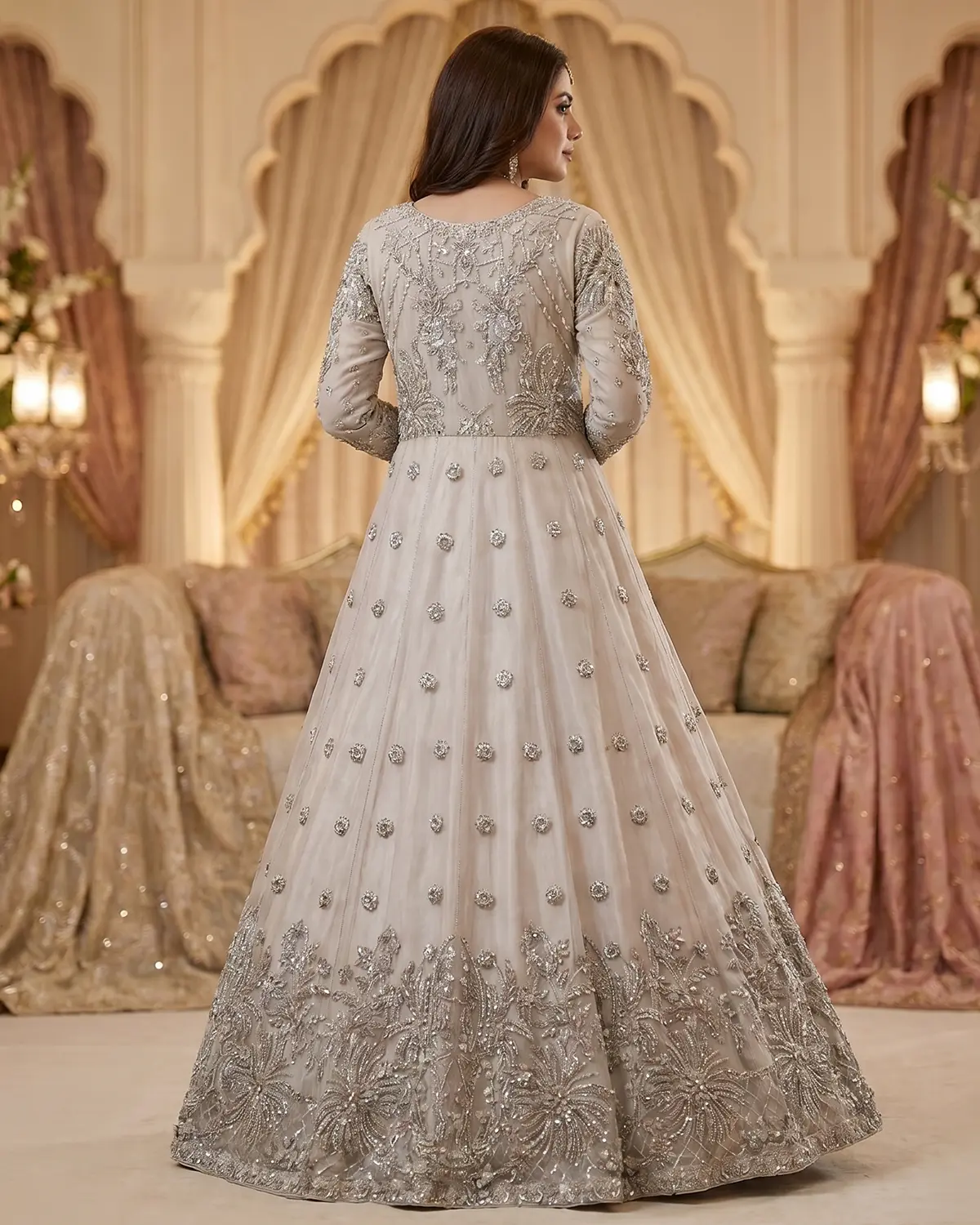 Beige Zoya Bridal Maxi - Image 3
