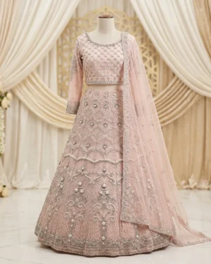 Blush Pink 2 Shades Formal Lehenga Choli