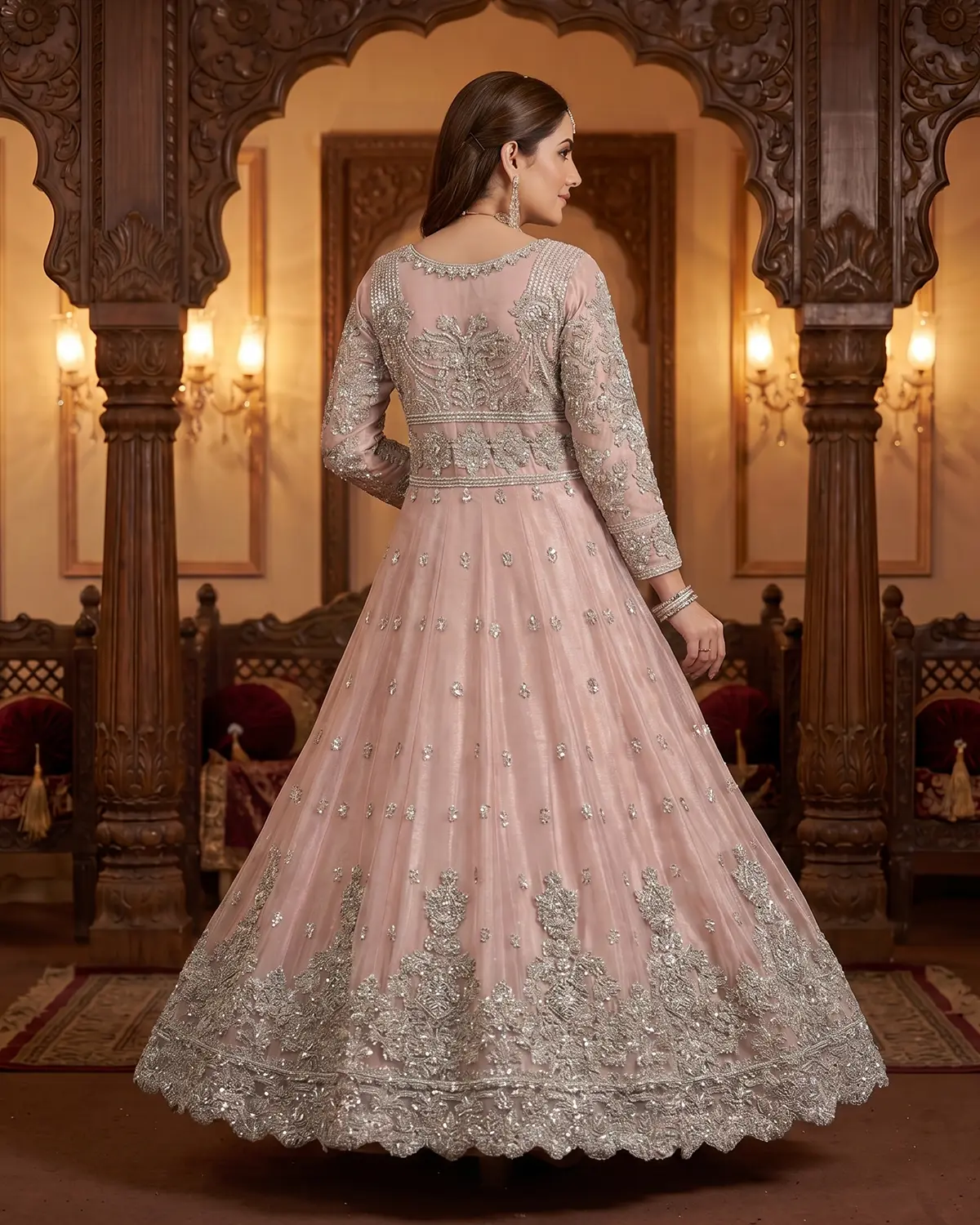 Blush Pink Hania Bridal Maxi - Image 3