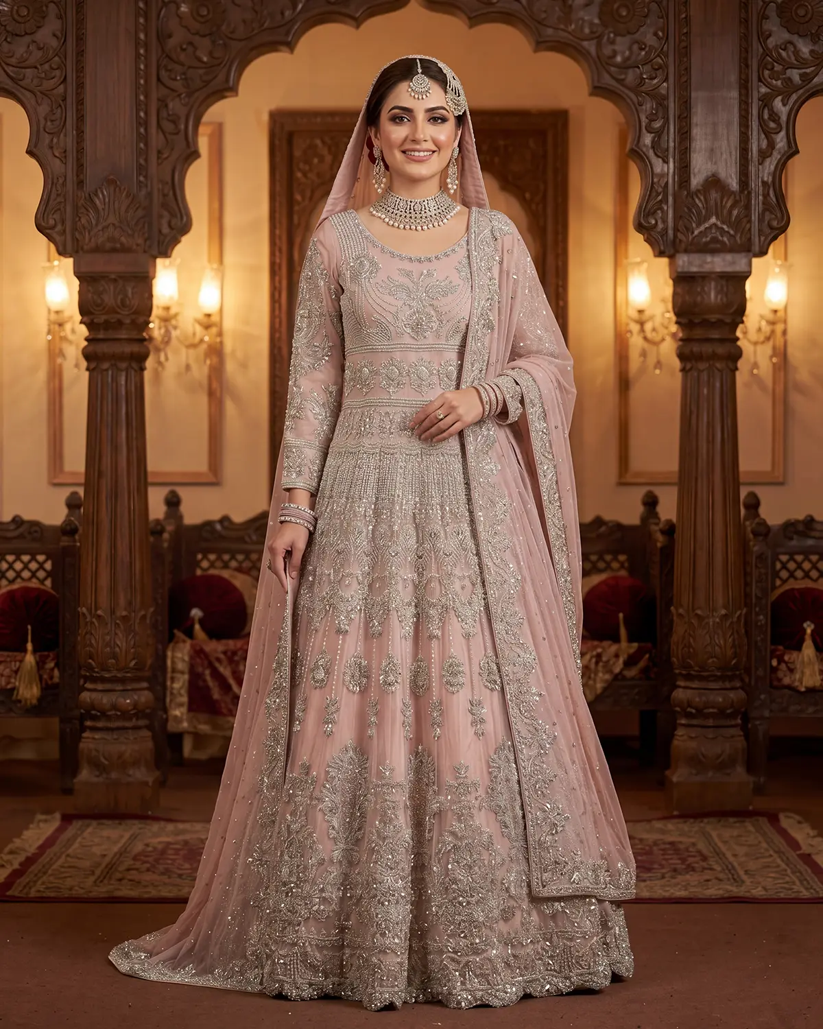 Blush Pink Hania Bridal Maxi - Image 2
