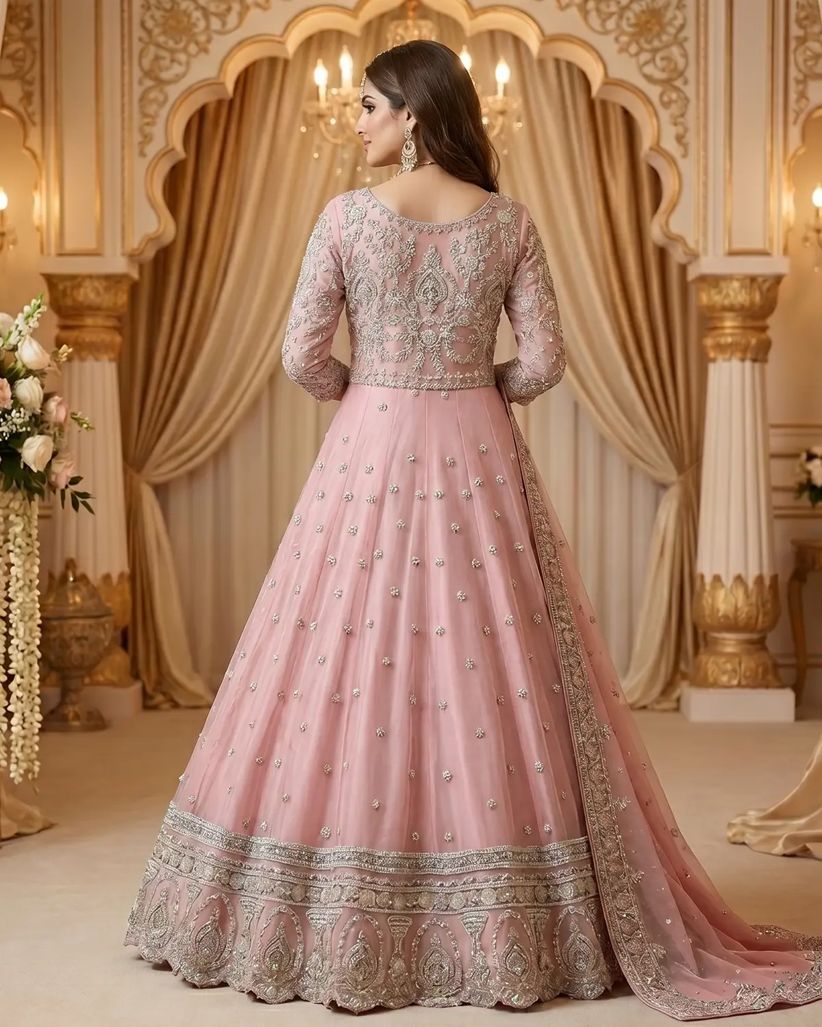 Blush Pink Sara Bridal Maxi - Image 3