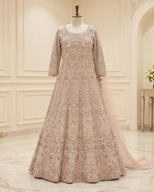 Cream Pearl Bridal Maxi