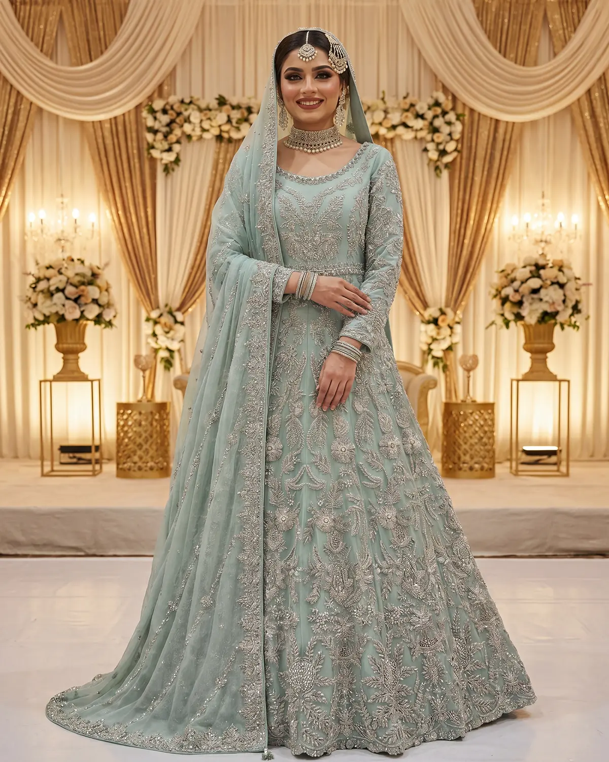 Dusty Blue Ayra Bridal Maxi - Image 2