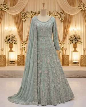 Dusty Blue Ayra Bridal Maxi