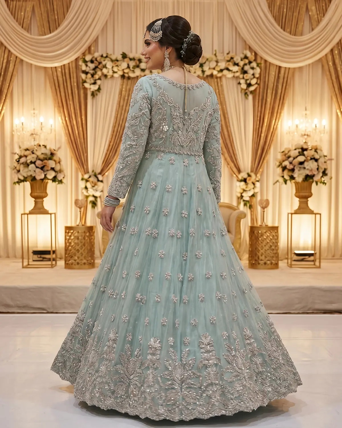 Dusty Blue Ayra Bridal Maxi - Image 3