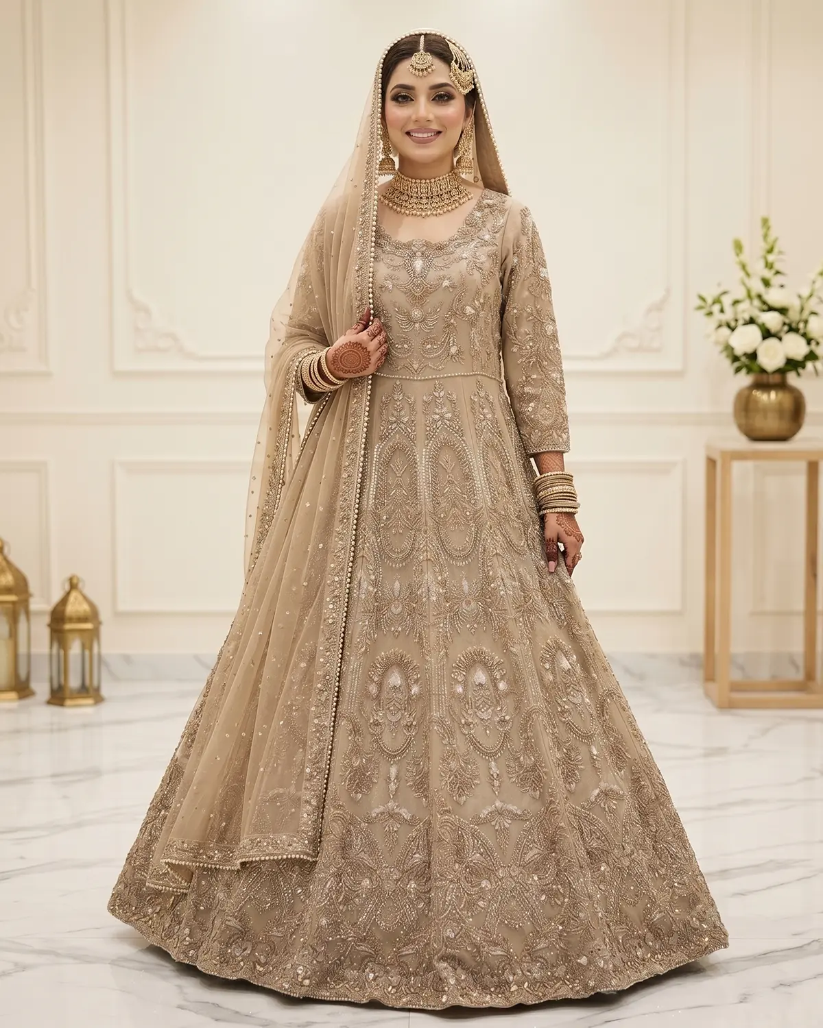 Gold Abeera Bridal Maxi - Image 2