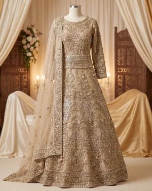 Gold Neha Bridal Maxi