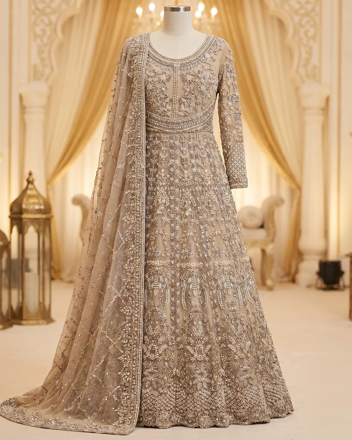 Gold Pearl Riya Bridal Maxi