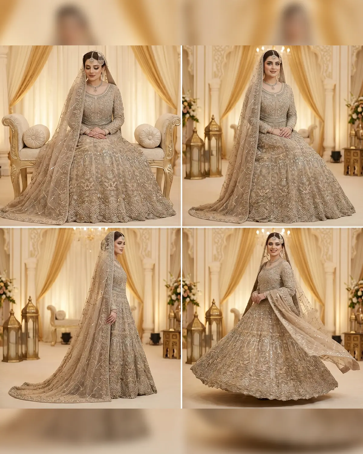 Gold Pearl Riya Bridal Maxi - Image 4