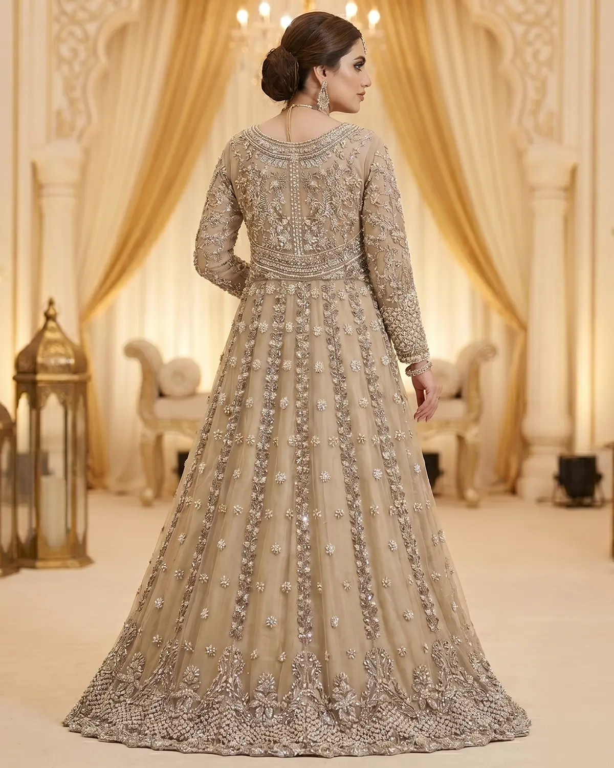 Gold Pearl Riya Bridal Maxi - Image 3