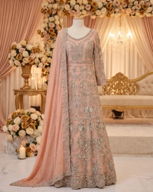 Soft Pink Rania Bridal Maxi