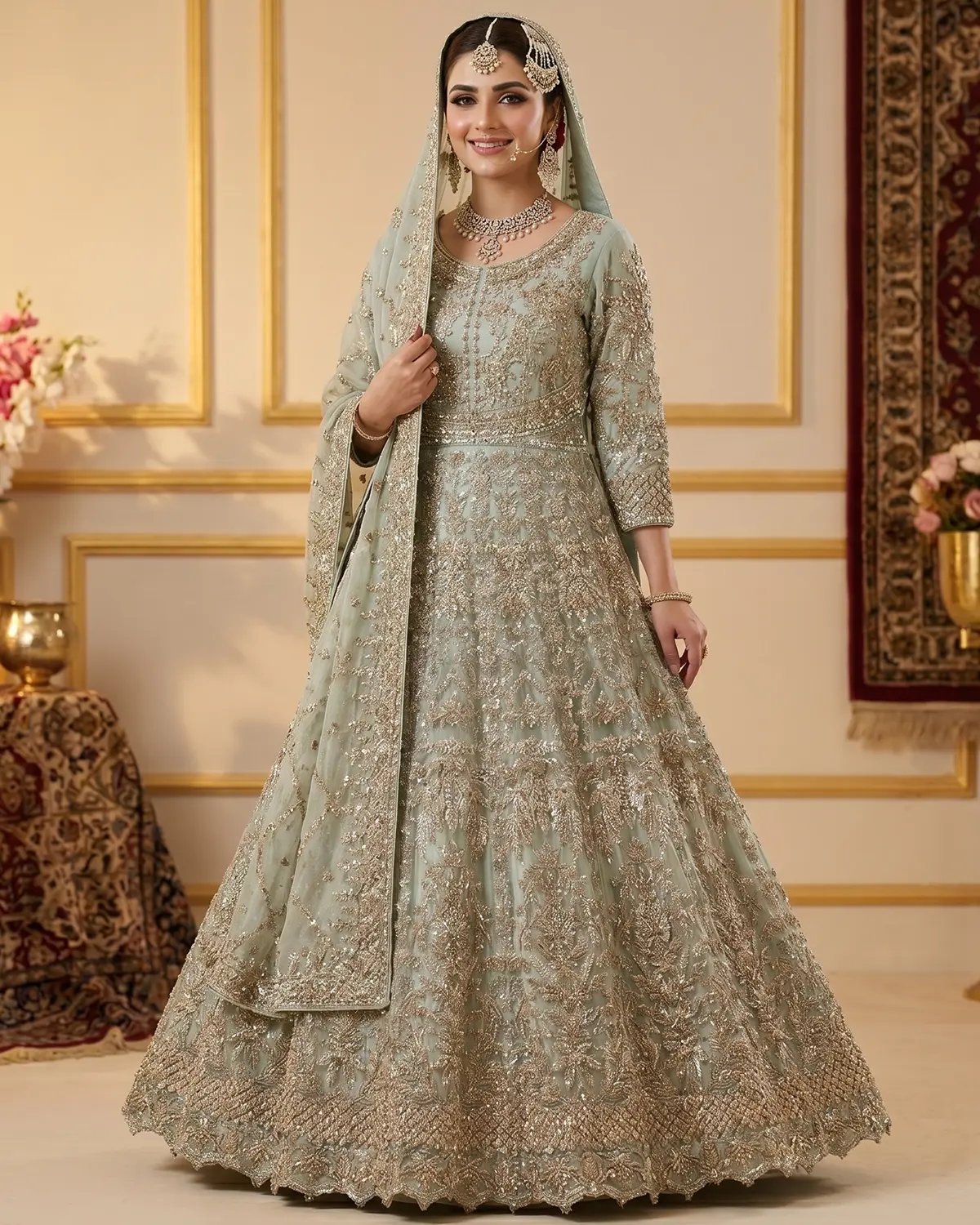 Green Pulk Bridal Maxi - Image 2