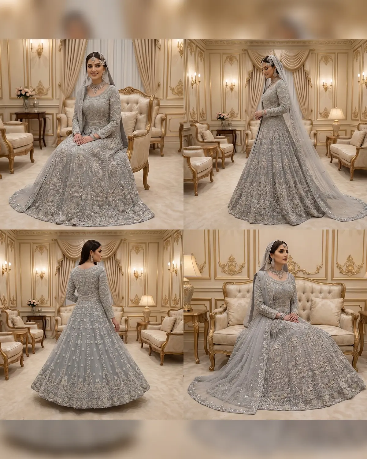 Grey Elara Bridal Maxi - Image 4