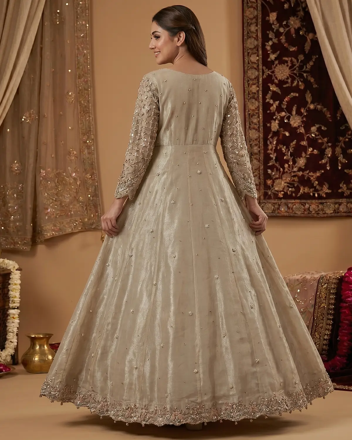 Grey Zoya Bridal Maxi - Image 3