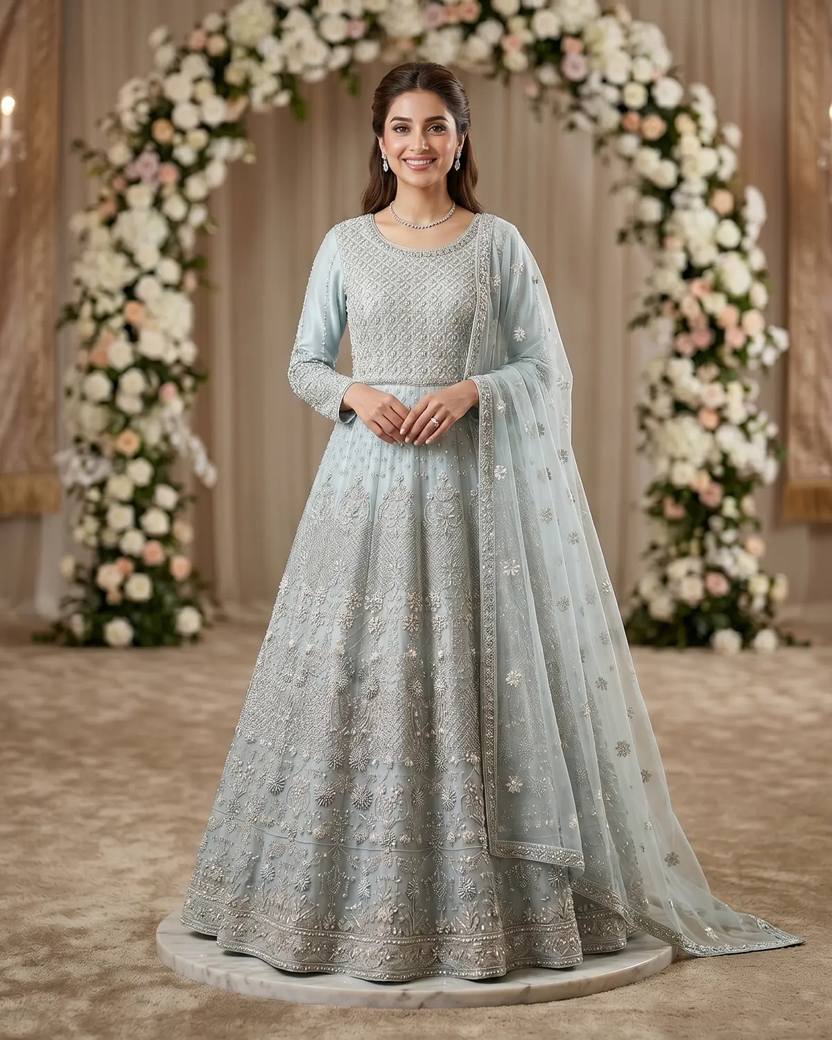 Ice Blue Formal Maxi - Image 2