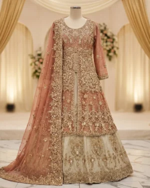 Jewel Golde Red Hira Bridal Maxi