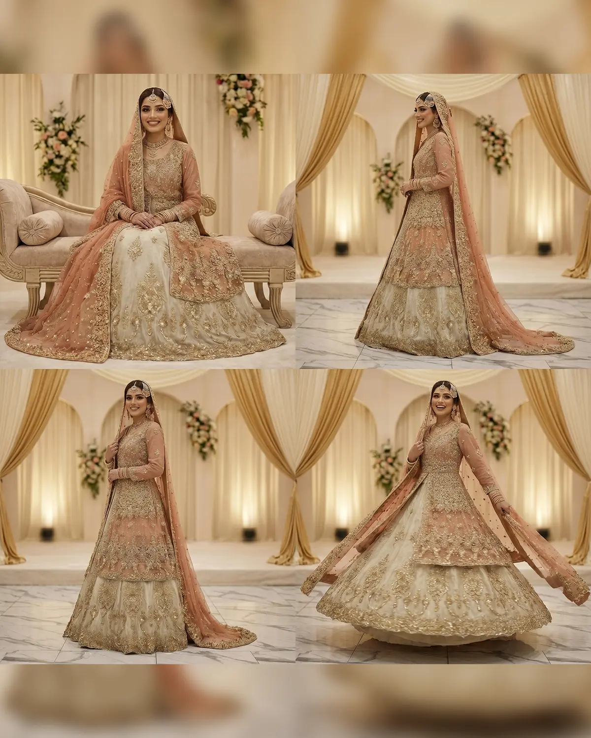 Jewel Golde Red Hira Bridal Maxi - Image 4