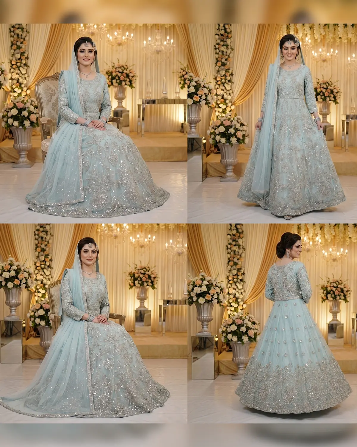 Light Blue Hania Bridal Maxi - Image 4