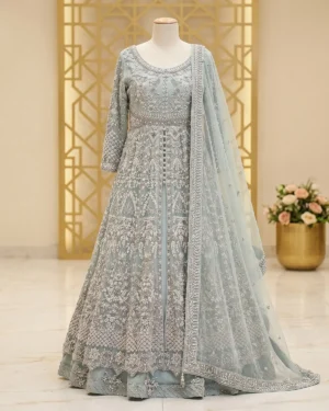 Light Blue Mahira Bridal Maxi