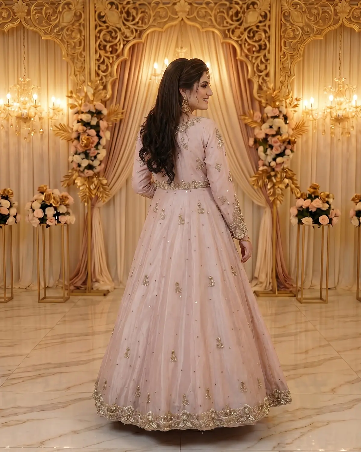 Light Pink Eshal Bridal Maxi - Image 3
