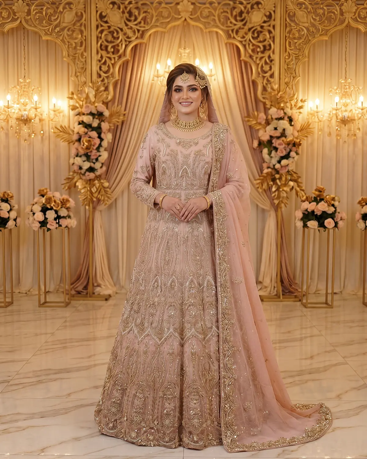 Light Pink Eshal Bridal Maxi - Image 2