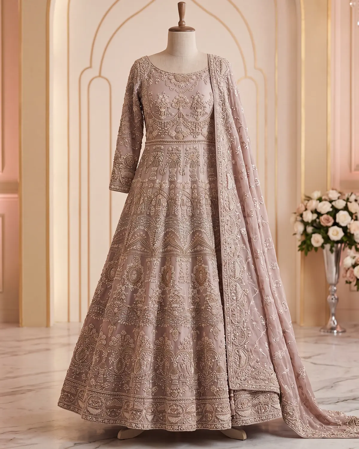 Light Pink Sana Bridal Maxi