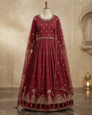 Maroon Royal Formal Lehenga Choli
