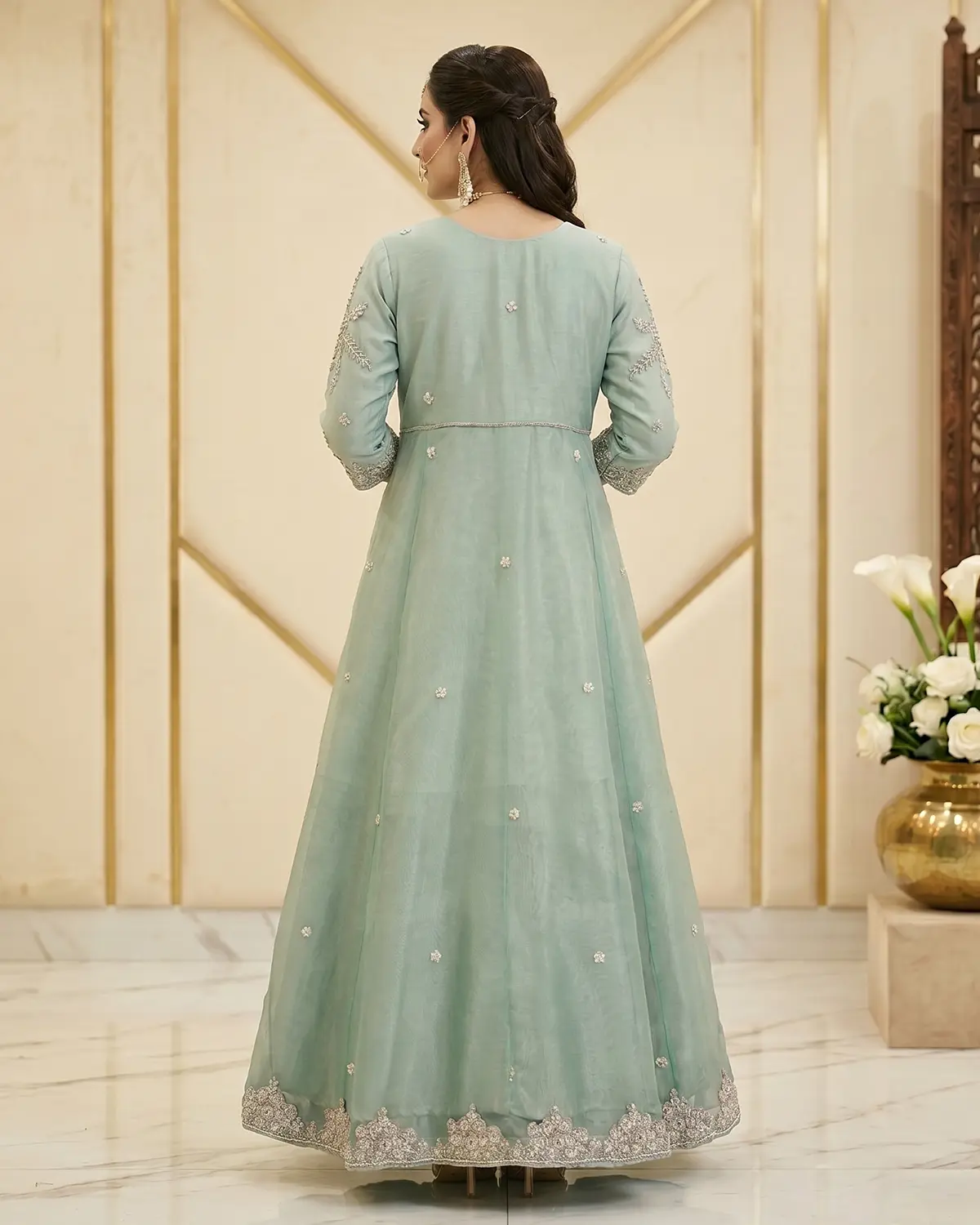 Mint Green Maya Bridal Maxi - Image 3