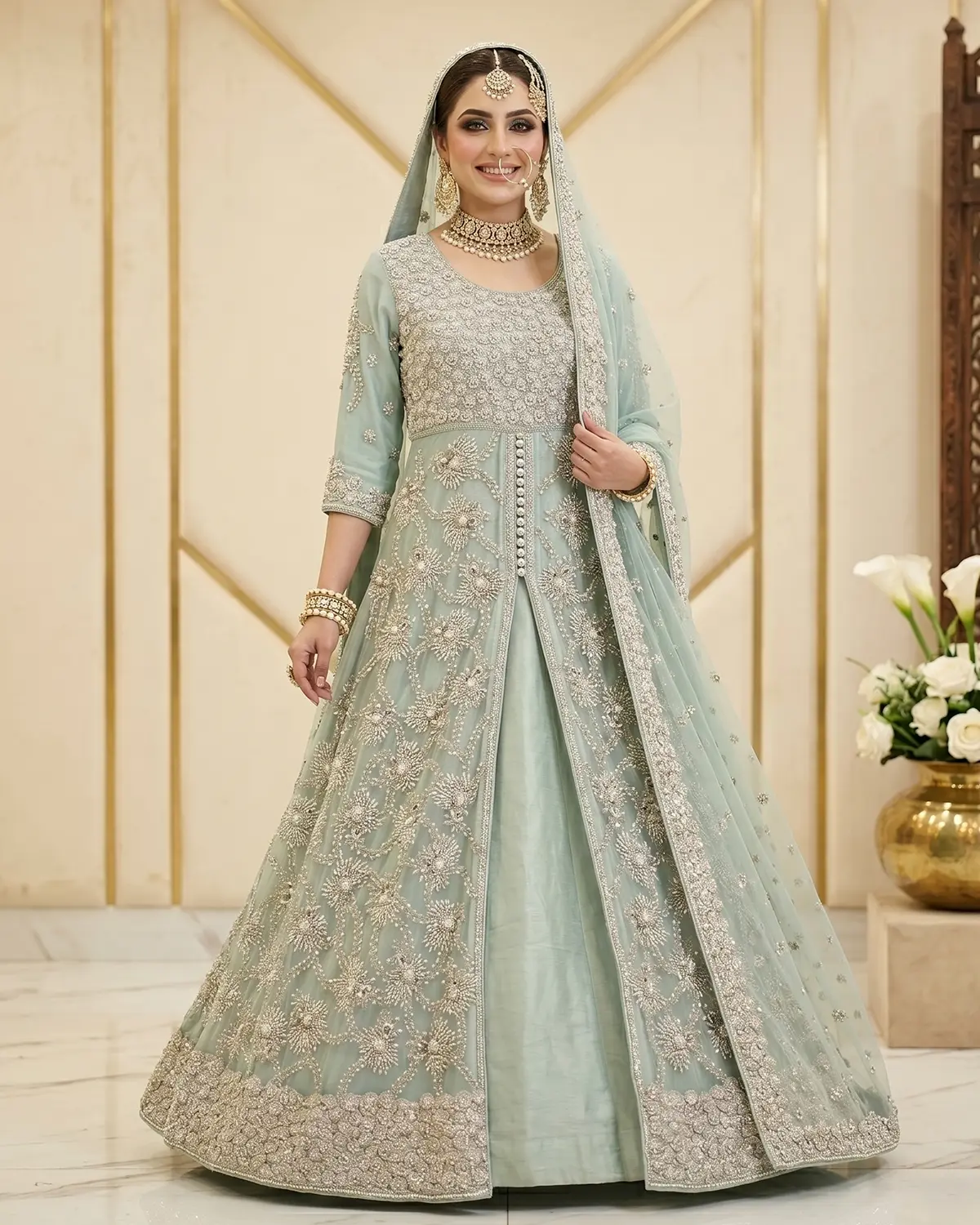 Mint Green Maya Bridal Maxi - Image 2