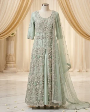 Mint Green Meher Bridal Maxi
