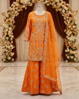 Orange Sharara Wear