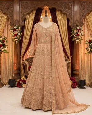 Peach Anaya Bridal Maxi