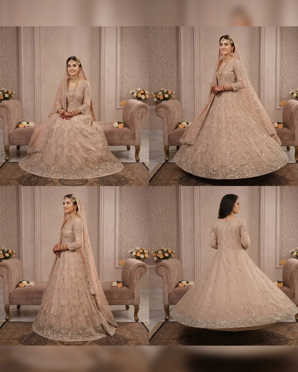 Peach Eshal Bridal Maxi - Image 4