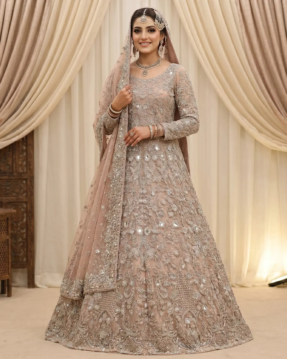Peach Riya Bridal Maxi - Image 2