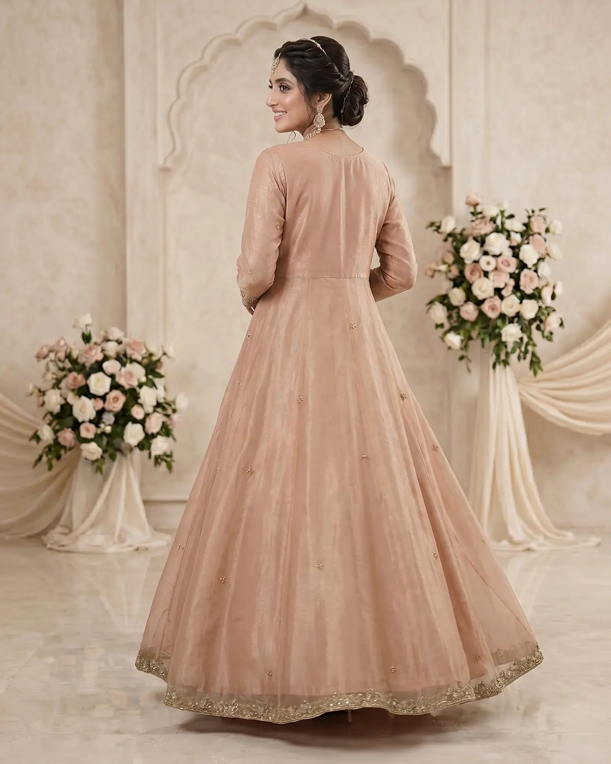 Peach Zoha Bridal Maxi - Image 3