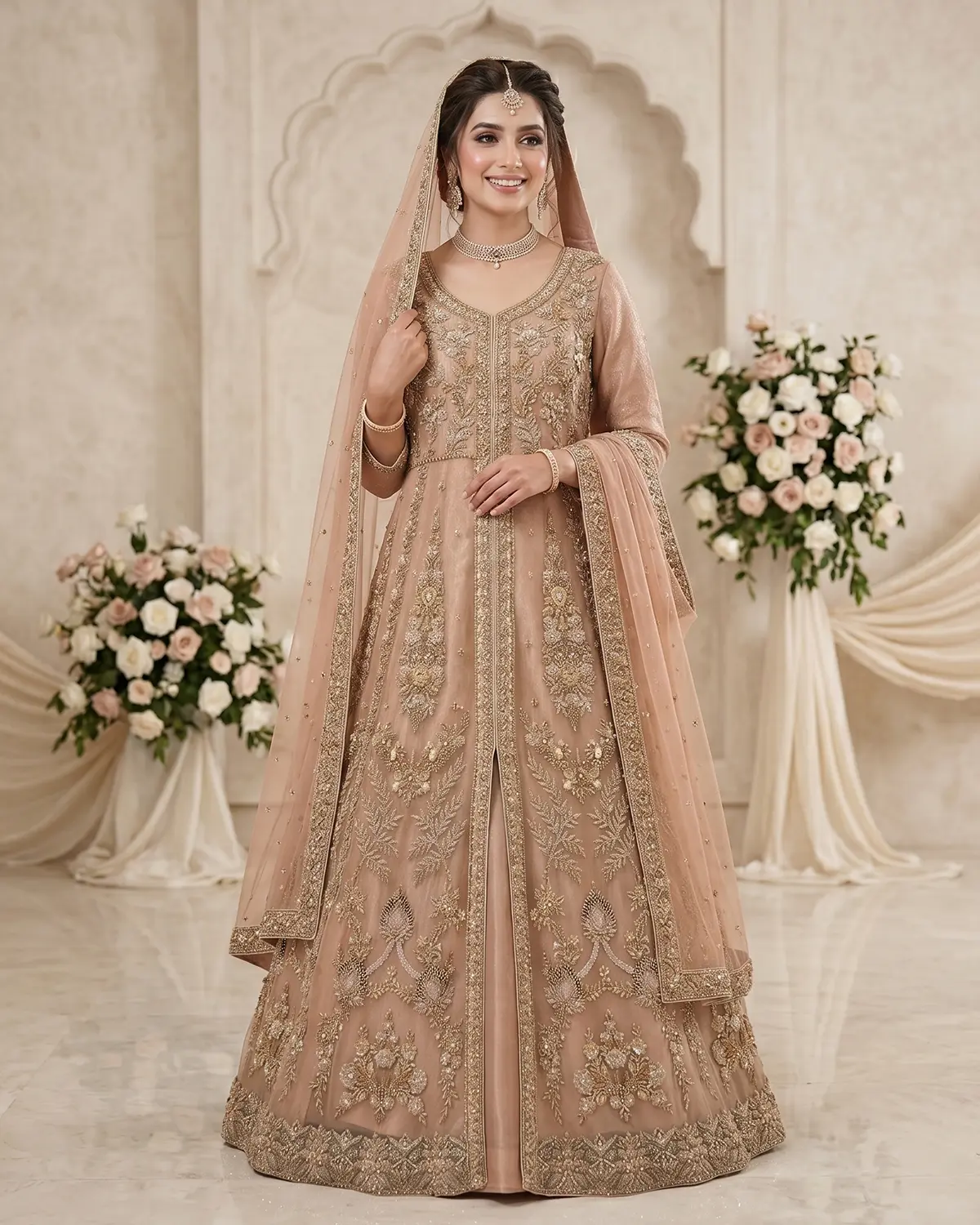 Peach Zoha Bridal Maxi - Image 2