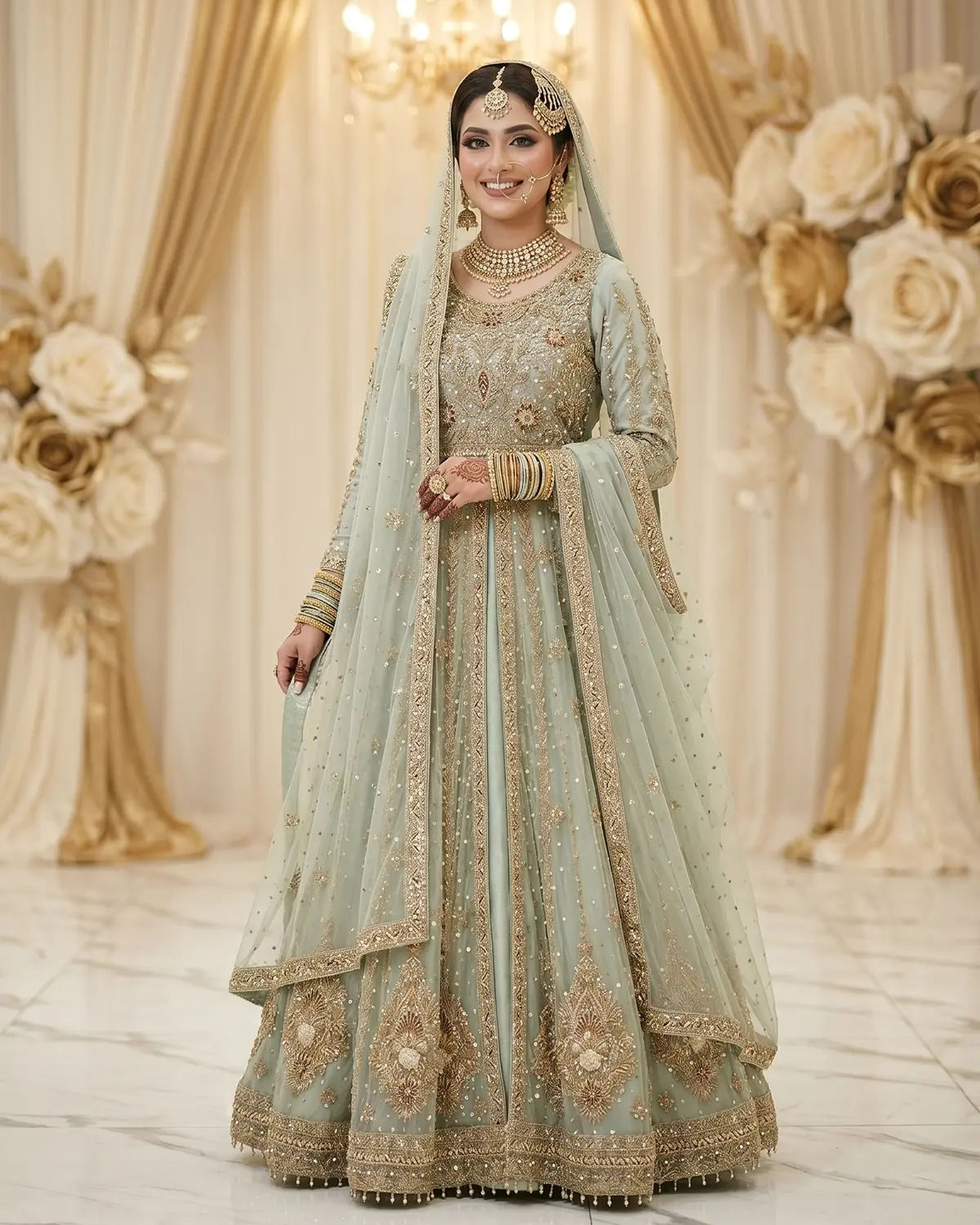 Pistachio Saba Bridal Maxi - Image 2