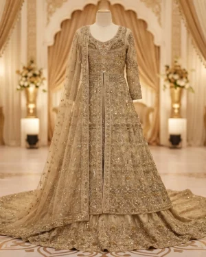 Premeium Gold Rania Bridal Maxi
