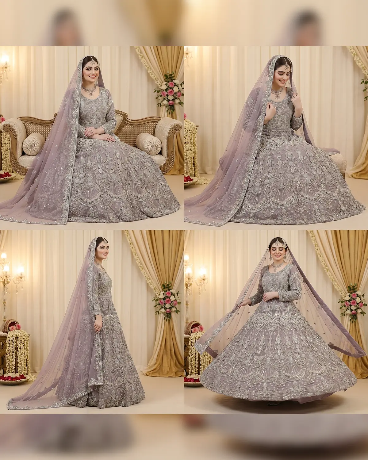Purple Hira Bridal Maxi - Image 4