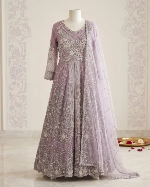 Purple Open Formal Maxi Wear