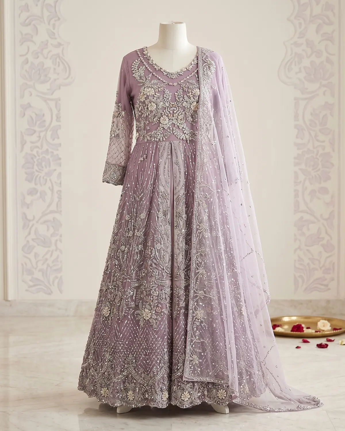 Purple Open Formal Maxi Wear