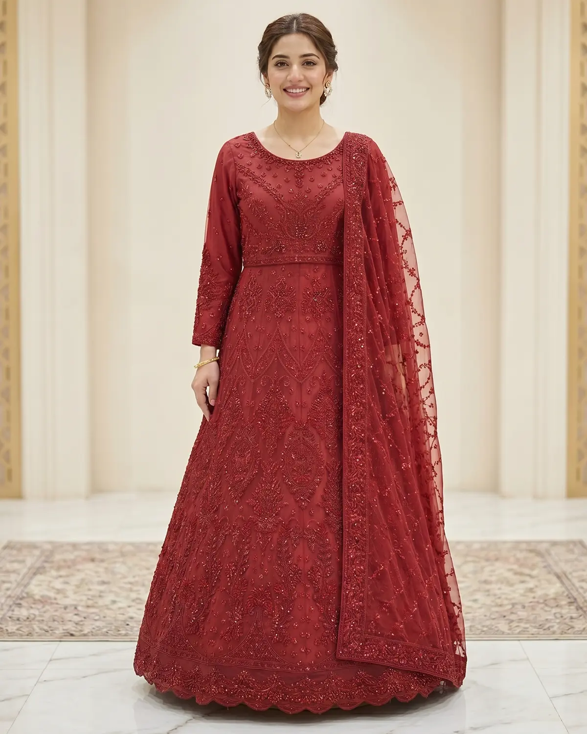 Red Barbie Lehenga Choli - Image 2