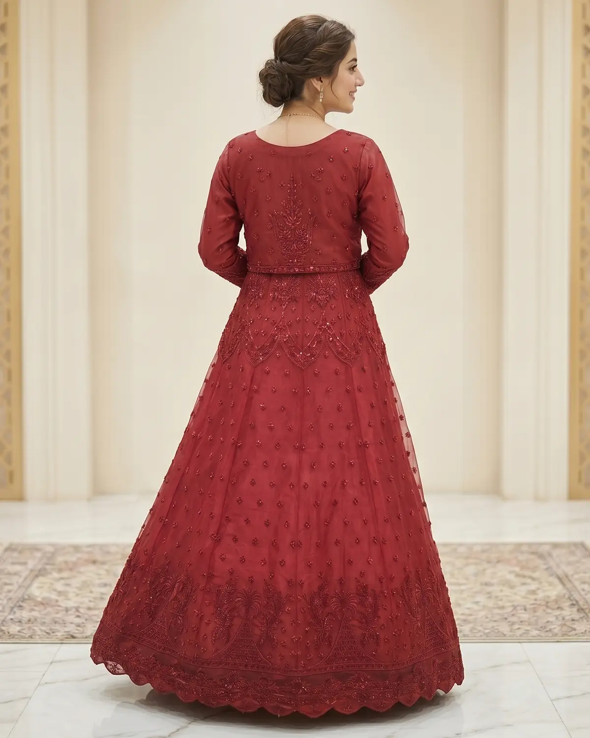 Red Barbie Lehenga Choli - Image 3