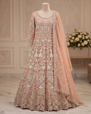 Rose Pink Elara Bridal Maxi